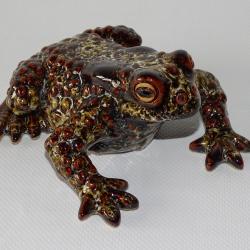 PETIT JEAN PIERRE  CRAPAUD GRES EMAILLE TAILLE REELLE 1